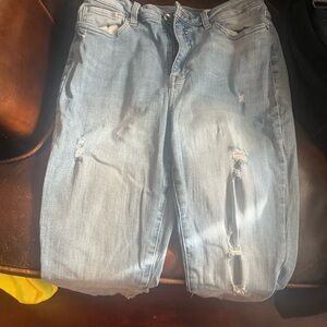 Light Blue Distressed Jeans